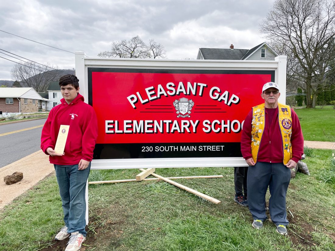 Alex Stucky’s Eagle Scout Project delivers new sign to PGE News